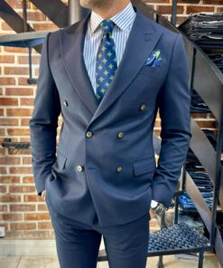 کت وشلوار سرمه ای جدید