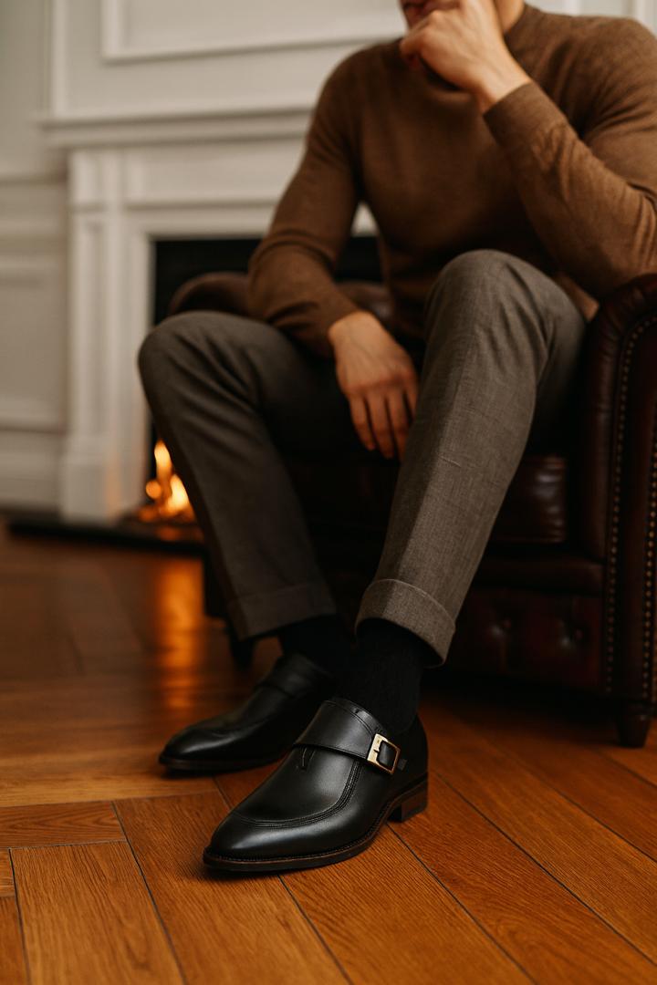 کفش چرم مردانه مدل اشراف