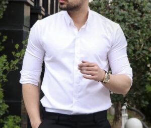 پیراهن سفید مردانه درجه یک